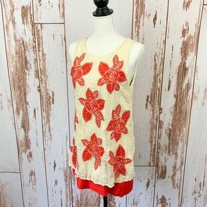 Alice + Olivia Floral appliqué mini dress